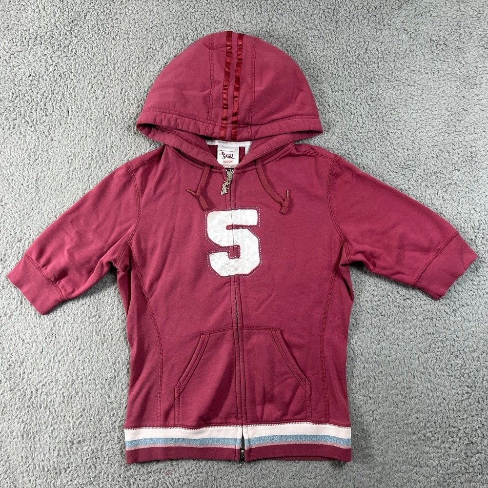555Soul Vintage Rose Cropped Hoodie & Pants Set Women's M Athletic Tracksuit New